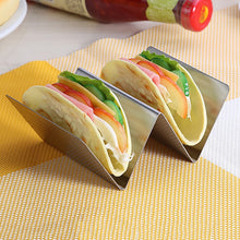 Load image into Gallery viewer, Wave Shape Stainless Steel Taco Holder Display Holders Kitchen Food Rack Shell