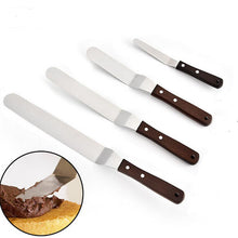 Load image into Gallery viewer, 4/6/8/10 inch Stainless Steel Cake Spatula Butter Cream Icing Frosting Knife Smoother Kitchen Pastry Cake Decoration Tools