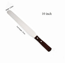Load image into Gallery viewer, 4/6/8/10 inch Stainless Steel Cake Spatula Butter Cream Icing Frosting Knife Smoother Kitchen Pastry Cake Decoration Tools