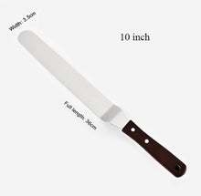 Load image into Gallery viewer, 4/6/8/10 inch Stainless Steel Cake Spatula Butter Cream Icing Frosting Knife Smoother Kitchen Pastry Cake Decoration Tools