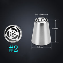 Load image into Gallery viewer, Russian Tulip Icing Piping Tips Nozzles Stainless Steel Flower Cream Pastry Leaf Tips Nozzles Bag Cupcake Cake Decorating Tools