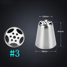 Load image into Gallery viewer, Russian Tulip Icing Piping Tips Nozzles Stainless Steel Flower Cream Pastry Leaf Tips Nozzles Bag Cupcake Cake Decorating Tools