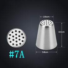 Load image into Gallery viewer, Russian Tulip Icing Piping Tips Nozzles Stainless Steel Flower Cream Pastry Leaf Tips Nozzles Bag Cupcake Cake Decorating Tools