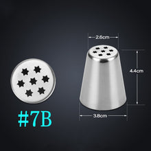 Load image into Gallery viewer, Russian Tulip Icing Piping Tips Nozzles Stainless Steel Flower Cream Pastry Leaf Tips Nozzles Bag Cupcake Cake Decorating Tools