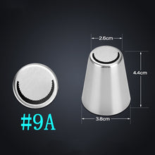 Load image into Gallery viewer, Russian Tulip Icing Piping Tips Nozzles Stainless Steel Flower Cream Pastry Leaf Tips Nozzles Bag Cupcake Cake Decorating Tools
