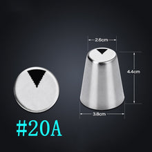 Load image into Gallery viewer, Russian Tulip Icing Piping Tips Nozzles Stainless Steel Flower Cream Pastry Leaf Tips Nozzles Bag Cupcake Cake Decorating Tools