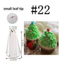 Load image into Gallery viewer, Russian Tulip Icing Piping Tips Nozzles Stainless Steel Flower Cream Pastry Leaf Tips Nozzles Bag Cupcake Cake Decorating Tools